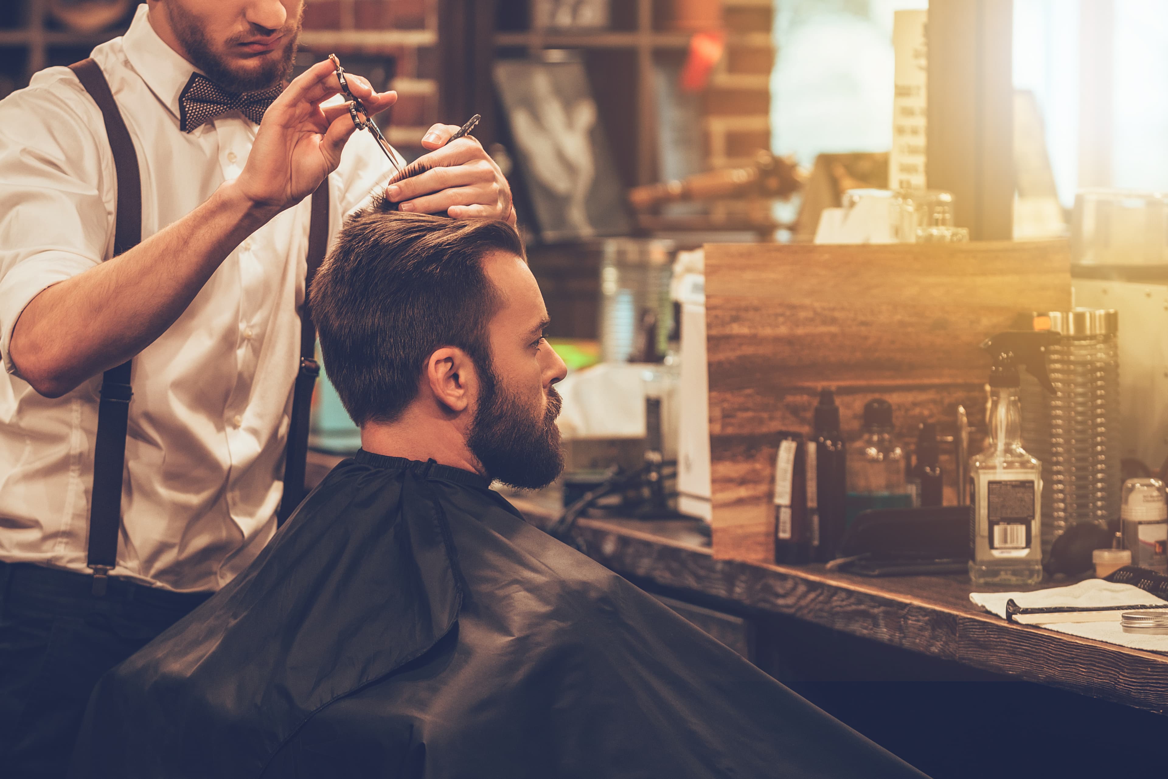 Coupe professionnelle chez Légende du Barbier